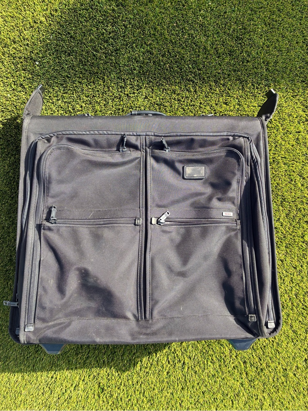 Tumi Black Rolling Garment Bag with Front Zip Pockets